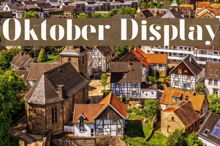 Oktober Display Fuentes examples