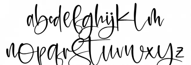 Oktober Schriftart Kleinbuchstaben
