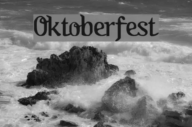 Oktoberfest Fonte examples