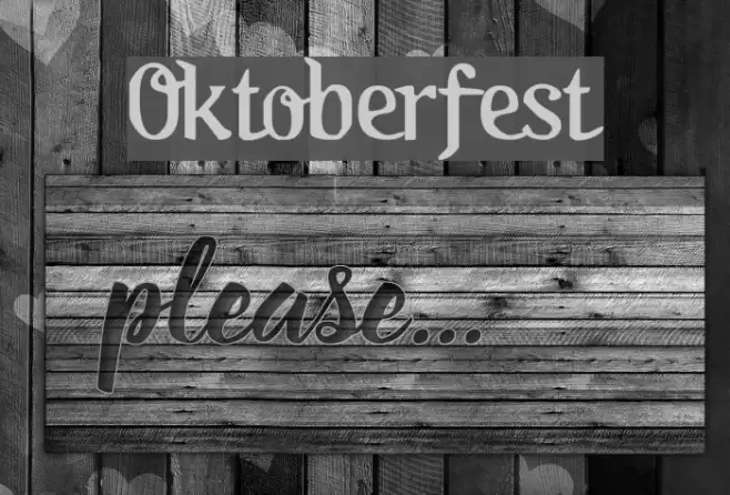 Oktoberfest Fonte examples
