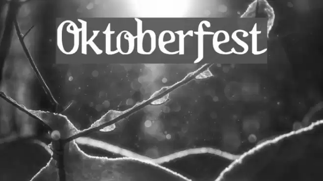 Oktoberfest Fonte examples