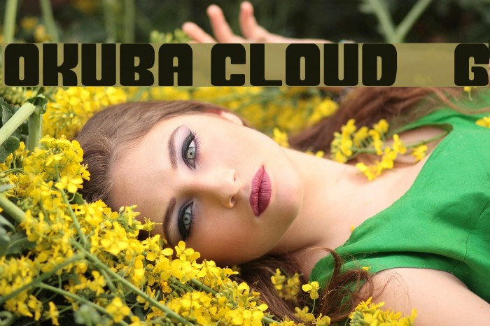 Okuba Cloud__G Font examples