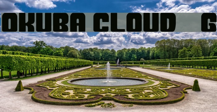 Okuba Cloud__G Font examples
