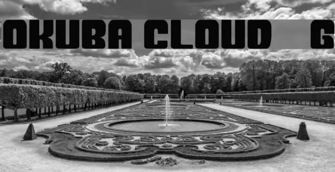 Okuba Cloud__G Font examples