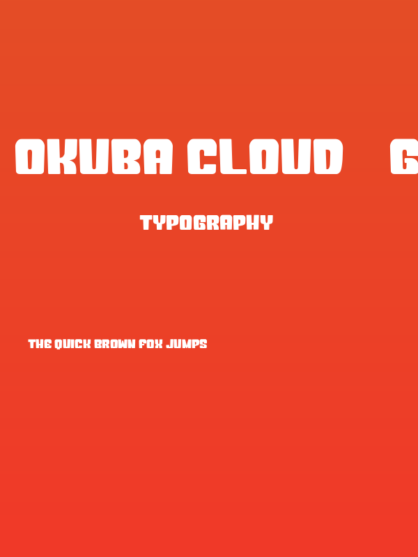 Okuba Cloud__G Poster