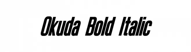 Okuda Bold Italic  لخطوط تنزيل
