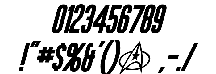Okuda Bold Italic Font OTHER CHARS