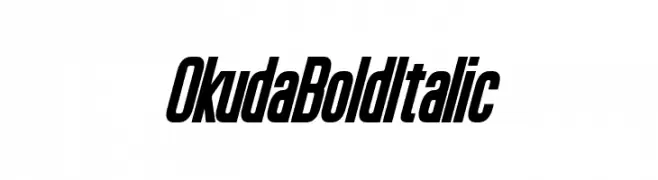 Okuda Bold Italic  لخطوط تنزيل