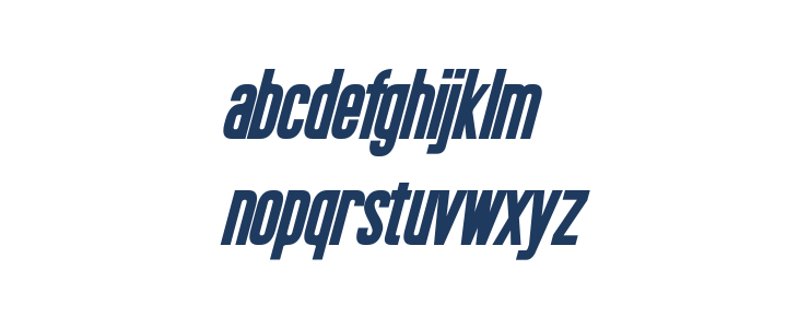 Okuda Bold Italic Lowercase