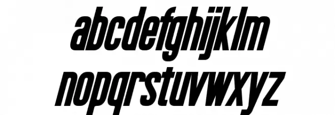 Okuda Bold Italic Fuentes MINÚSCULAS