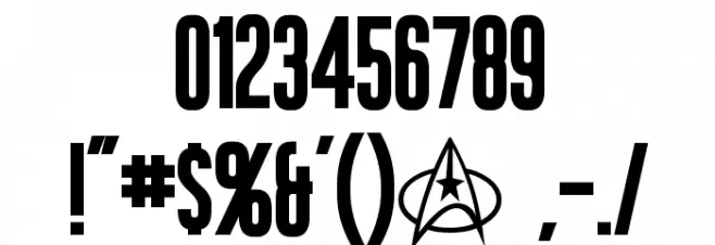 Okuda Bold Font OTHER CHARS