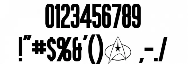 Okuda Bold Font OTHER CHARS