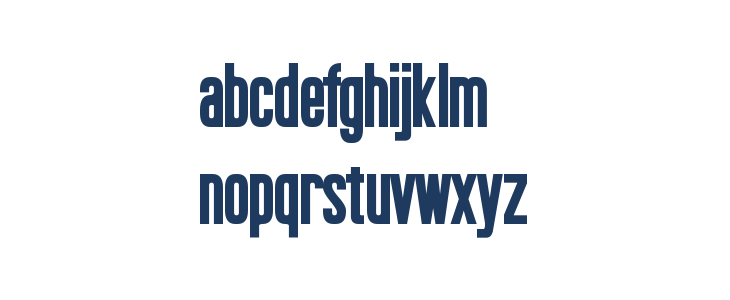 Okuda Bold Lowercase