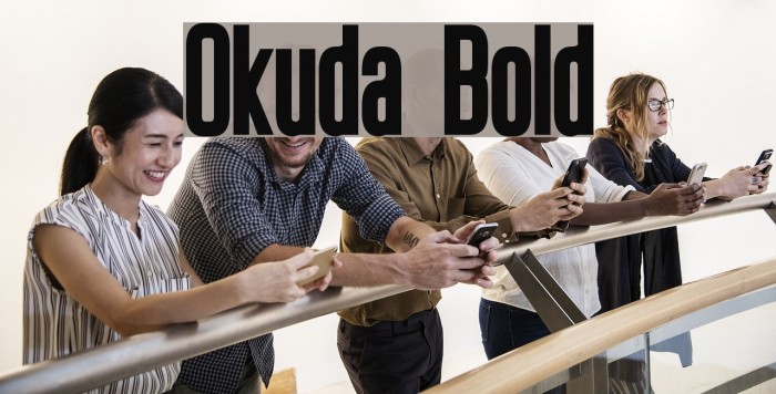 Okuda Bold Font examples