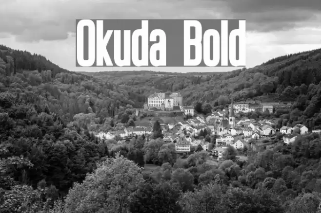 Okuda Bold Font examples