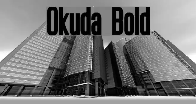 Okuda Bold Font examples