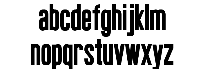 Okuda Bold Font LOWERCASE