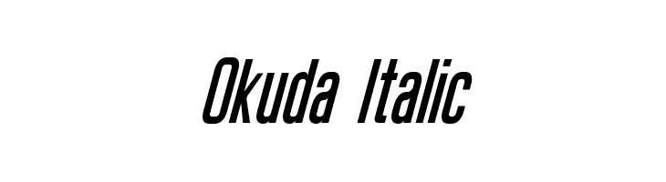 Okuda Italic Font