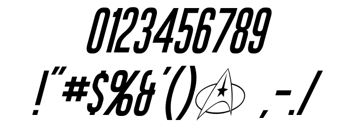Okuda Italic Font OTHER CHARS