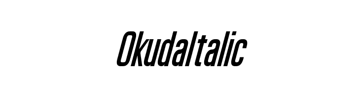 Okuda Italic  Frei Schriftart Herunterladen