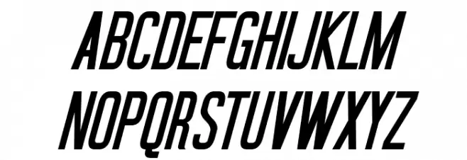Okuda Italic Шрифта ВЕРХНИЙ