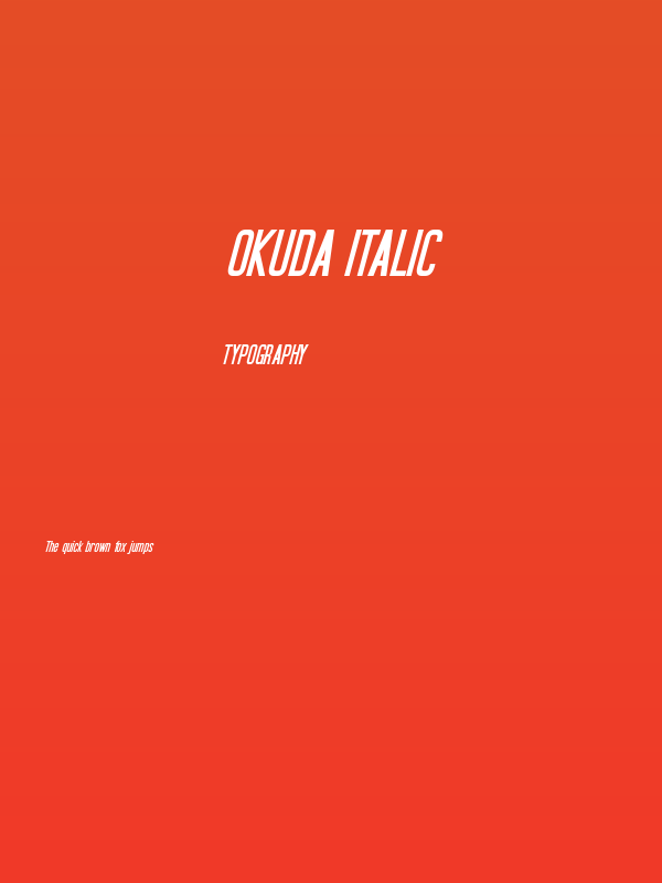 Okuda Italic Poster