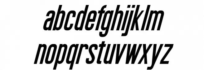 Okuda Italic Caratteri MINUSCOLO