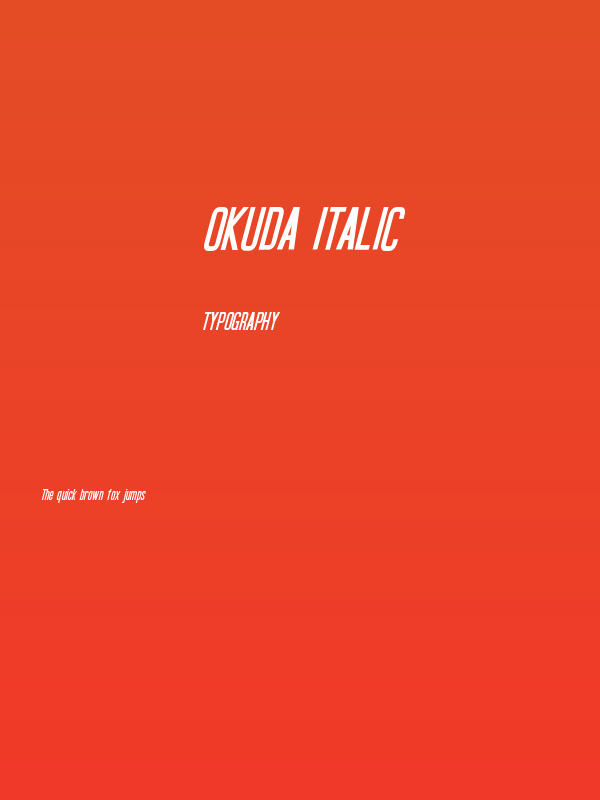 Okuda Italic Poster