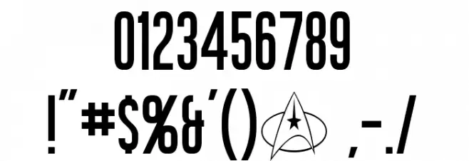 Okuda Font OTHER CHARS