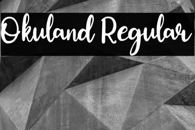 Okuland Regular Font examples