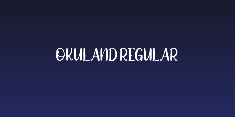 Okuland Regular Social Header