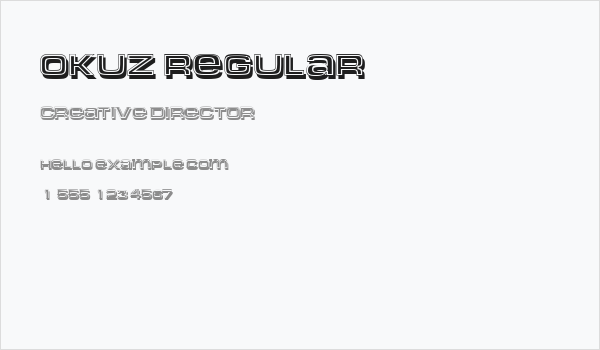Okuz Regular Business Card