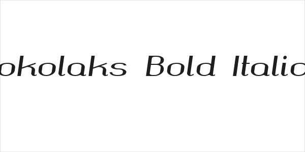 okolaks Bold Italic Logo