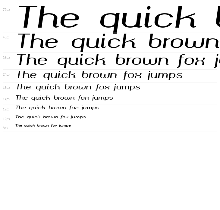 okolaks Bold Italic Waterfall