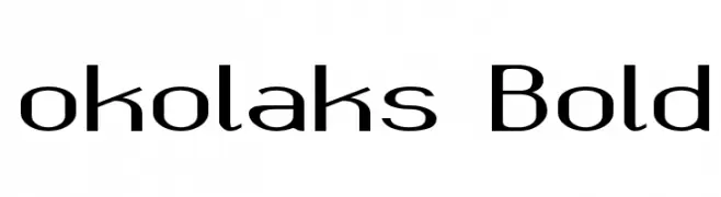 okolaks Bold  नि: शुल्क फ़ॉन्ट्स डाउनलोड