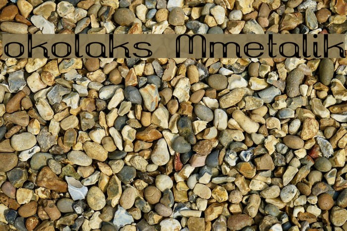 okolaks Mmetalik Font examples