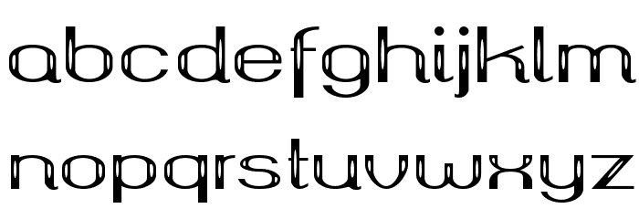 okolaks Mmetalik Font LOWERCASE