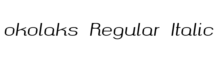 okolaks Regular Italic  Fuentes Gratis Descargar