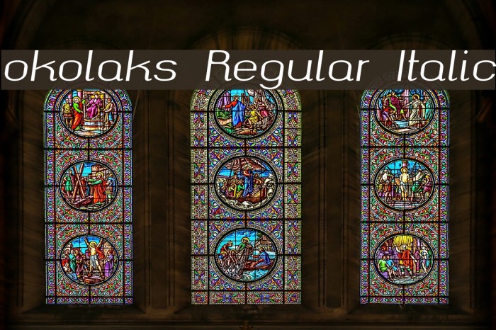 okolaks Regular Italic Example 2