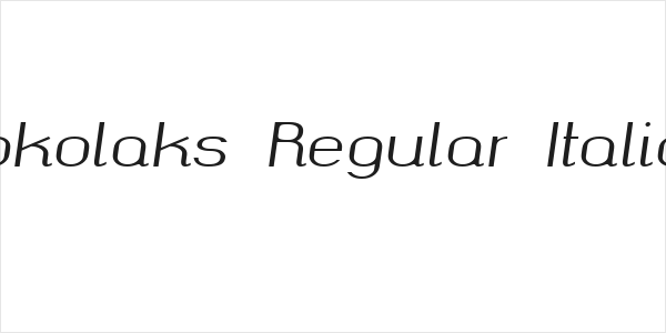 okolaks Regular Italic Logo