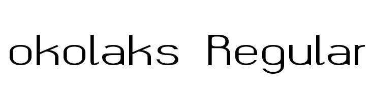 okolaks Regular  नि: शुल्क फ़ॉन्ट्स डाउनलोड