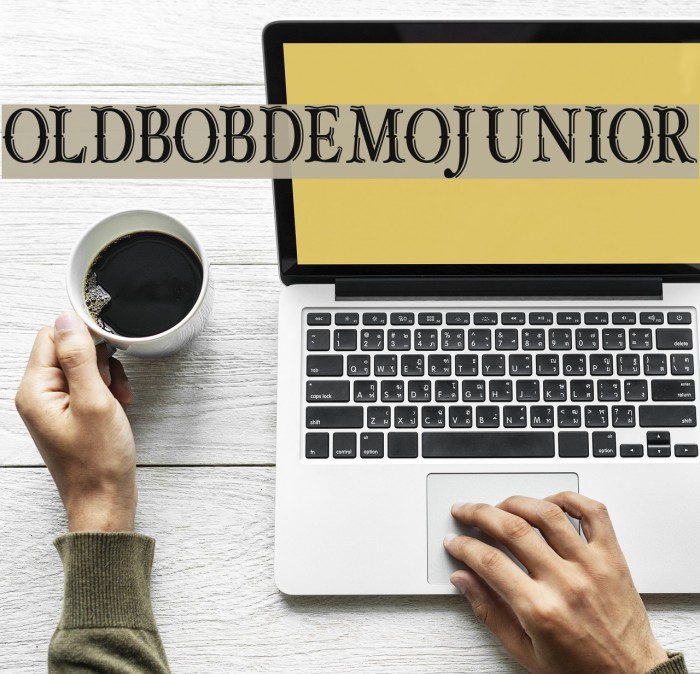 OLD BOB DEMO JUNIOR Font examples