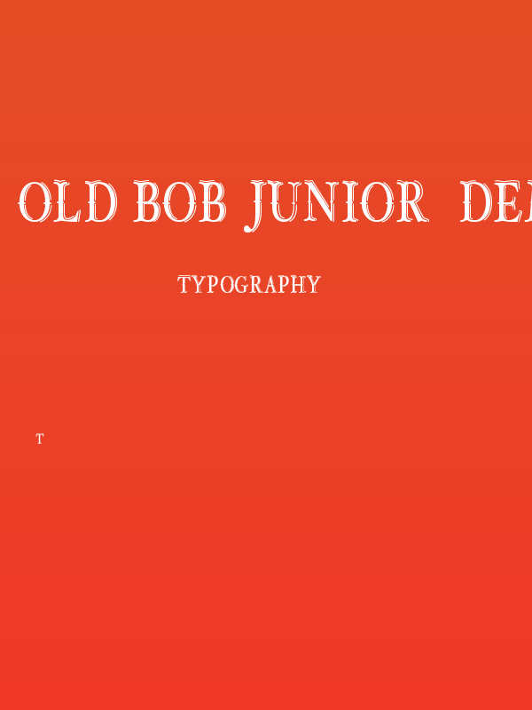 OLD BOB JUNIOR_demo Poster