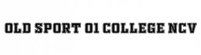 OLD SPORT 01 COLLEGE NCV  Fuentes Gratis Descargar