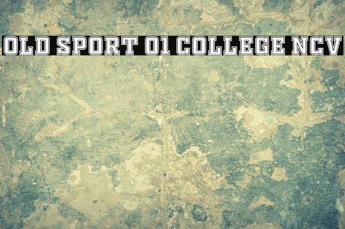 OLD SPORT 01 COLLEGE NCV Example 2
