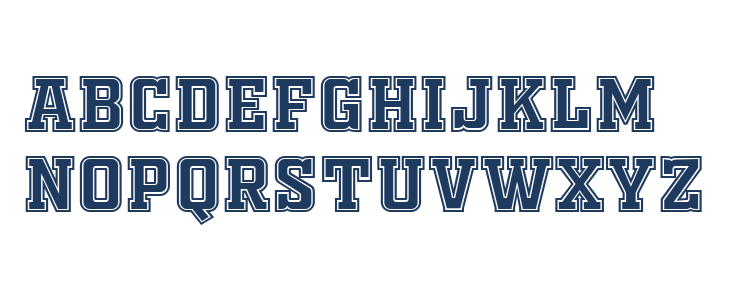 OLD SPORT 01 COLLEGE NCV Lowercase