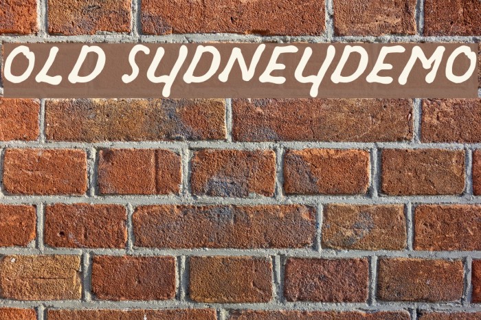 OLD SYDNEY_DEMO Font examples