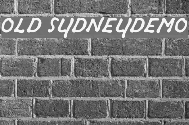 OLD SYDNEY_DEMO Schriftart examples