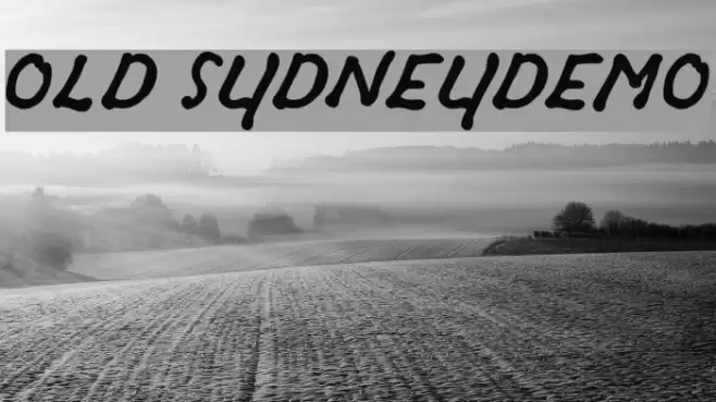 OLD SYDNEY_DEMO Schriftart examples