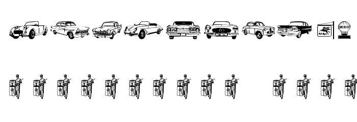 OLDCAR Font OTHER CHARS